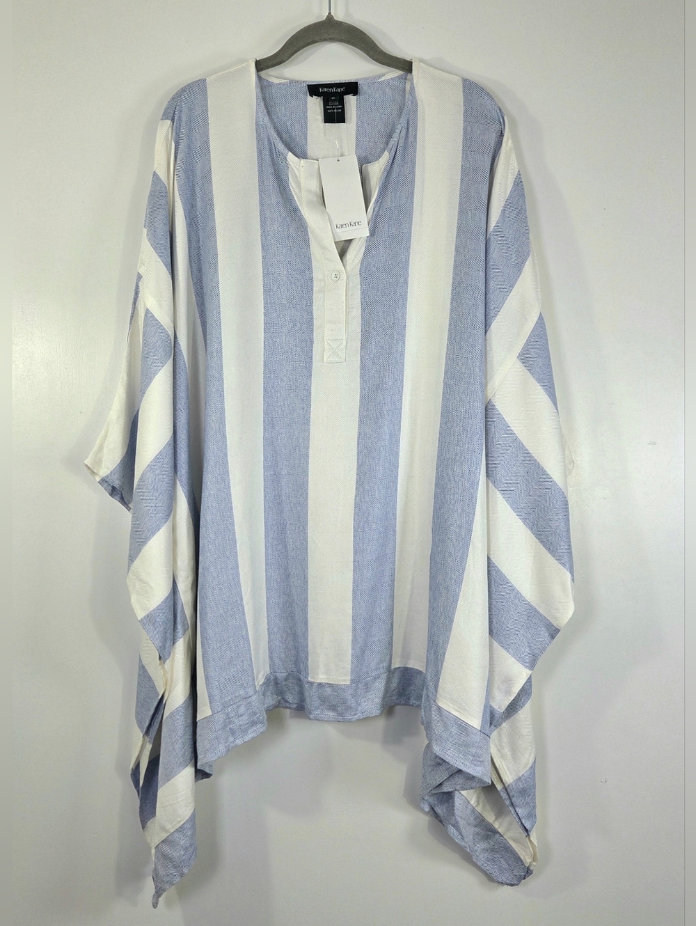 NWT KAREN KANE RIVIERA SCARF TOP BOHO TUNIC.